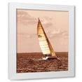 thumbnail image 1 of Alan Hausenflock 12x14 White Modern Wood Framed Wall Art Titled - Weekend Sail II, 1 of 5