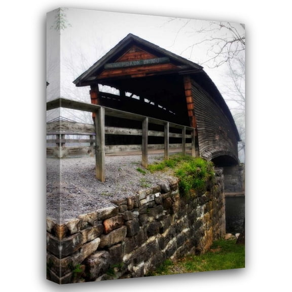 Alan Hausenflock 13x18 Gallery Wrapped Canvas Wall Art Titled - Humpback Bridge III