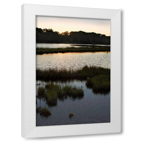 Alan Hausenflock 13x18 White Modern Wood Framed Wall Art Titled - Captains Cove I