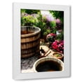 thumbnail image 1 of Alan Hausenflock 13x18 White Modern Wood Framed Wall Art Titled - The Garden Nook II, 1 of 5