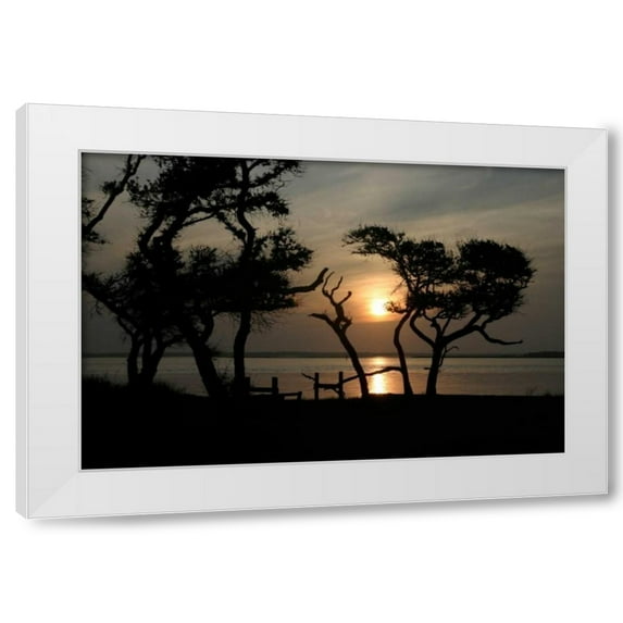 Alan Hausenflock 14x11 White Modern Wood Framed Wall Art Titled - Beaufort I