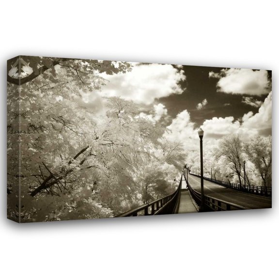 Alan Hausenflock 18x13 Gallery Wrapped Canvas Wall Art Titled - Boulevard Bridge II