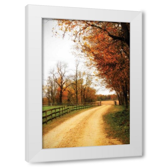 Alan Hausenflock 23x32 White Modern Wood Framed Wall Art Titled - Gray Skies I