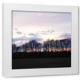 thumbnail image 1 of Alan Hausenflock 26x26 White Modern Wood Framed Wall Art Titled - Winter Sunset Square I, 1 of 5
