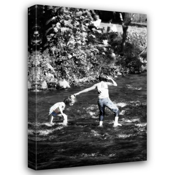 Alan Hausenflock 28x40 Gallery Wrapped Canvas Wall Art Titled - Children at Play I