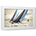thumbnail image 1 of Alan Hausenflock 32x23 White Modern Wood Framed Wall Art Titled - Racing Waters I, 1 of 5