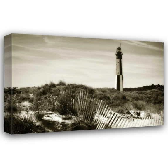 Alan Hausenflock 44x31 Gallery Wrapped Canvas Wall Art Titled - Cape Henry Light IV