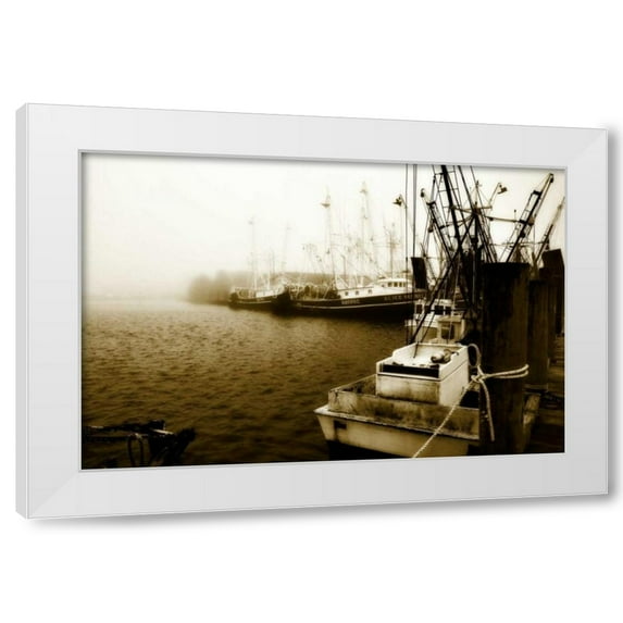 Alan Hausenflock 4x24 White Modern Wood Framed Wall Art Titled - Alice Marie I