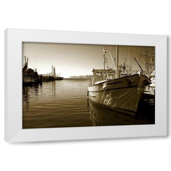 Alan Hausenflock 4x24 White Modern Wood Framed Wall Art Titled - The Companera