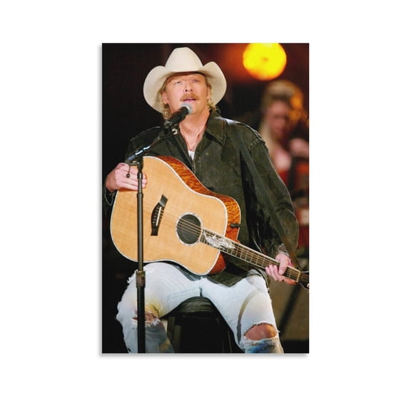 Alan Jackson Art Country Singer Poster (1) Picture Print Wall Art Poster Painting Canvas Posters Artworks Gift Room Aesthetic 16x24inch(40x60cm)