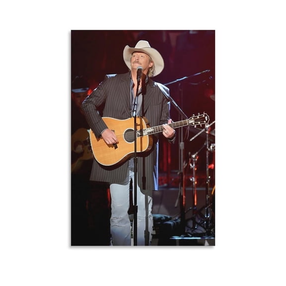 Alan Jackson Art Country Singer Poster (10) Canvas Poster Wall Art Picture Prints Hanging Photo Gift Decor Home Posters Artworks 16x24inch(40x60cm)
