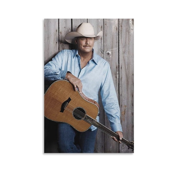 Alan Jackson Art Country Singer Poster (15) Posters Art Print Wall Photo Paint Poster Hanging Picture Family Bedroom Decor Gift 16x24inch(40x60cm)