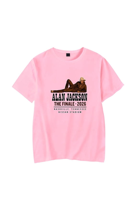 Alan Jackson Nashville 2026 Merch T-Shirt Casual Short Sleeved T Shirt Unisex TShirt
