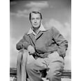 thumbnail image 1 of Alan Ladd sitting on the Fence Photo Print (8 x 10), 1 of 1
