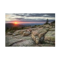 Alan Majchrowicz 'Acadia National Park Sunset' Canvas Art