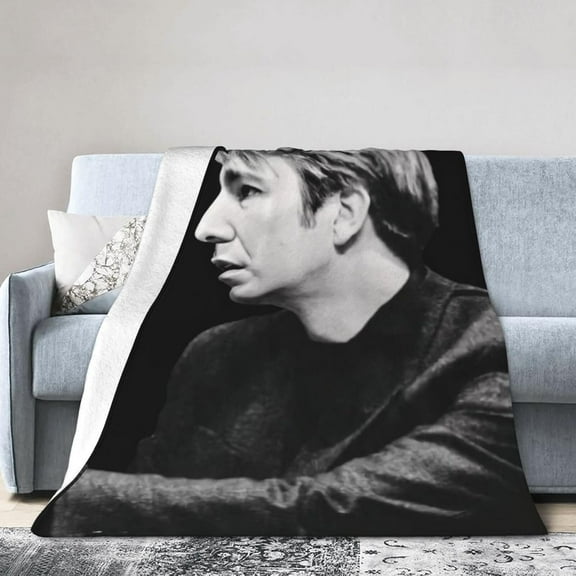 Alan Rickman Blanket Soft Flannel Fleece Throw Blanket Pattern Warm Plush Blankets 80"x60"