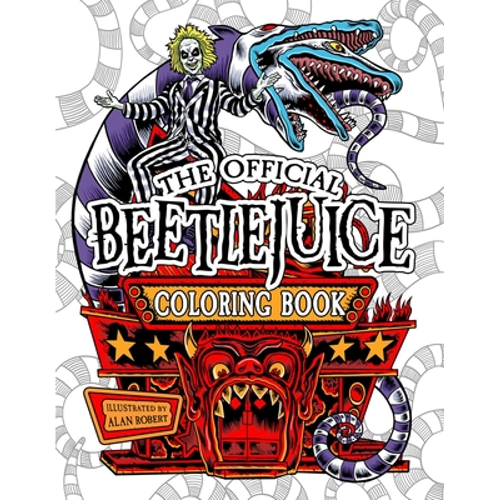 Pre-Owned Alan Robert: Beetlejuice: the Official Coloring Book, 64 pages (Paperback)