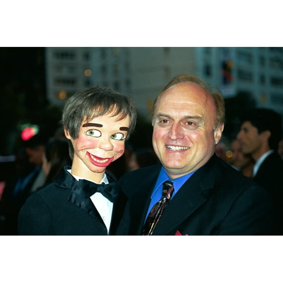 Alan Semok (Ventriloquist Who Coached Adrien Brody For This Film) And His Dummy Woodrow At Ny Premiere Of Dummy, 9102003, By Janet Mayer Celebrity (10 x 8)
