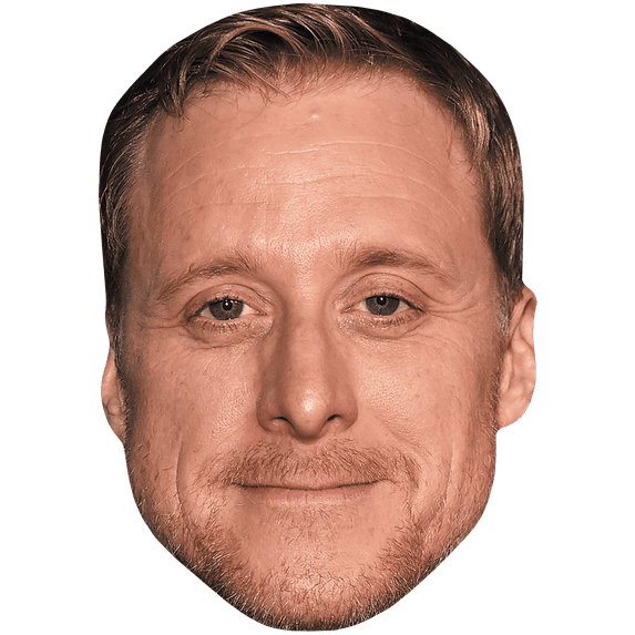 Alan Tudyk (Beard) Celebrity Mask, Flat Card Face, Fancy Dress Mask