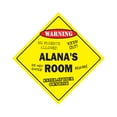 thumbnail image 1 of Alana's Room Sign Crossing Zone Xing | Indoor/Outdoor | 12" Tall kids bedroom decor door children's name boy girl, 1 of 5