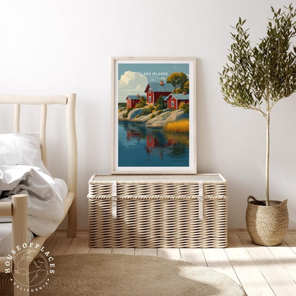 Aland Islands Finland Island Travel Wall Art Home Decor
