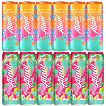 Alani Energy Drinks - Orange Kiss and Cherry - 12 Pack