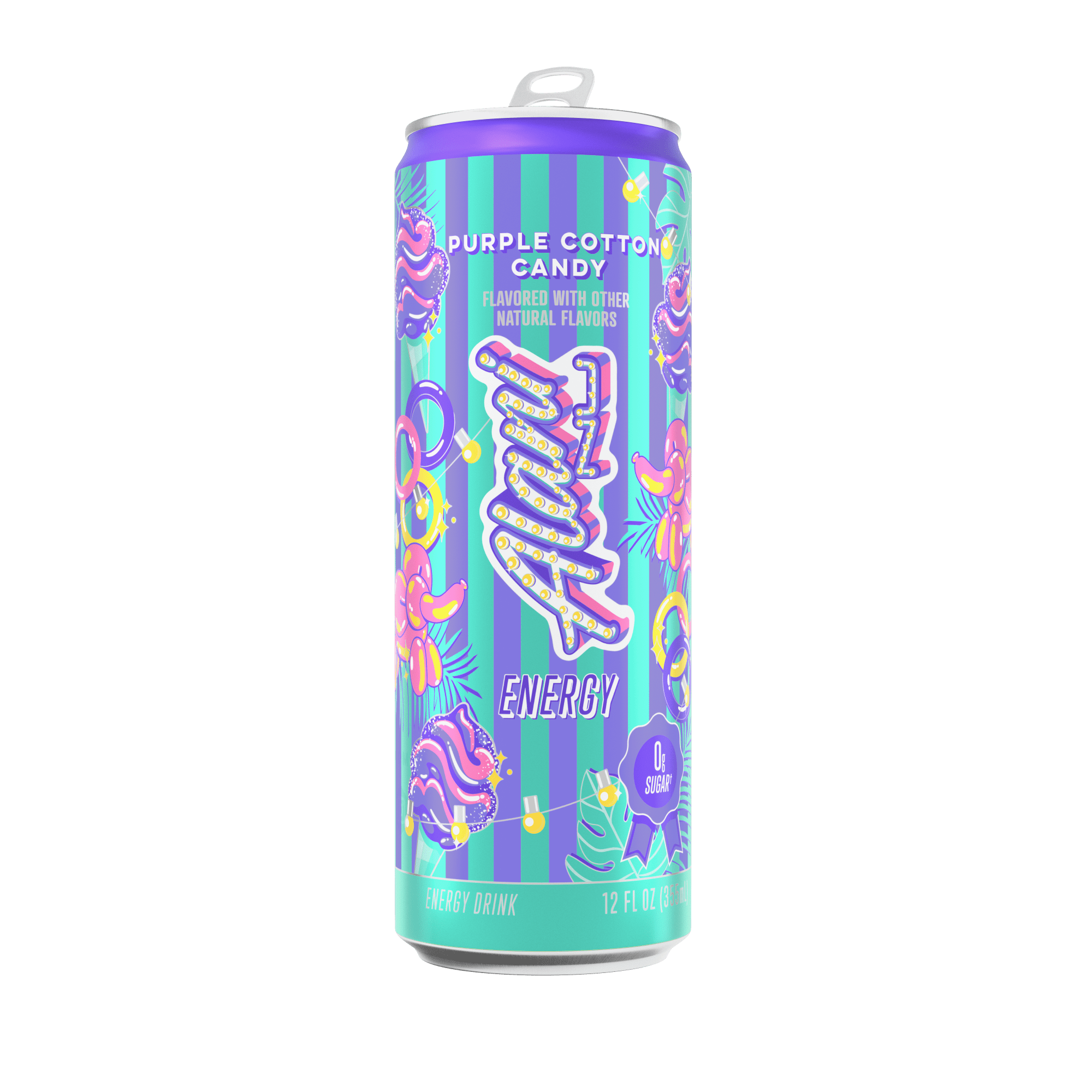 Alani Nu Purple Cotton Candy Sugar Free Energy Drink Single Can