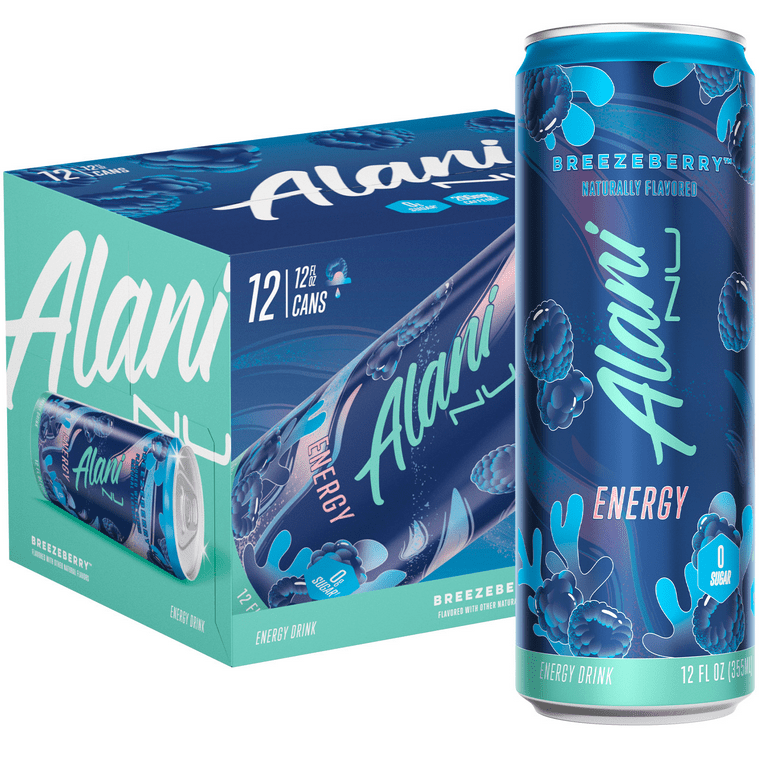 あらい Alani Nu Zero Sugar, Gluten Free, Vegan Energy Drink - Breezeberry