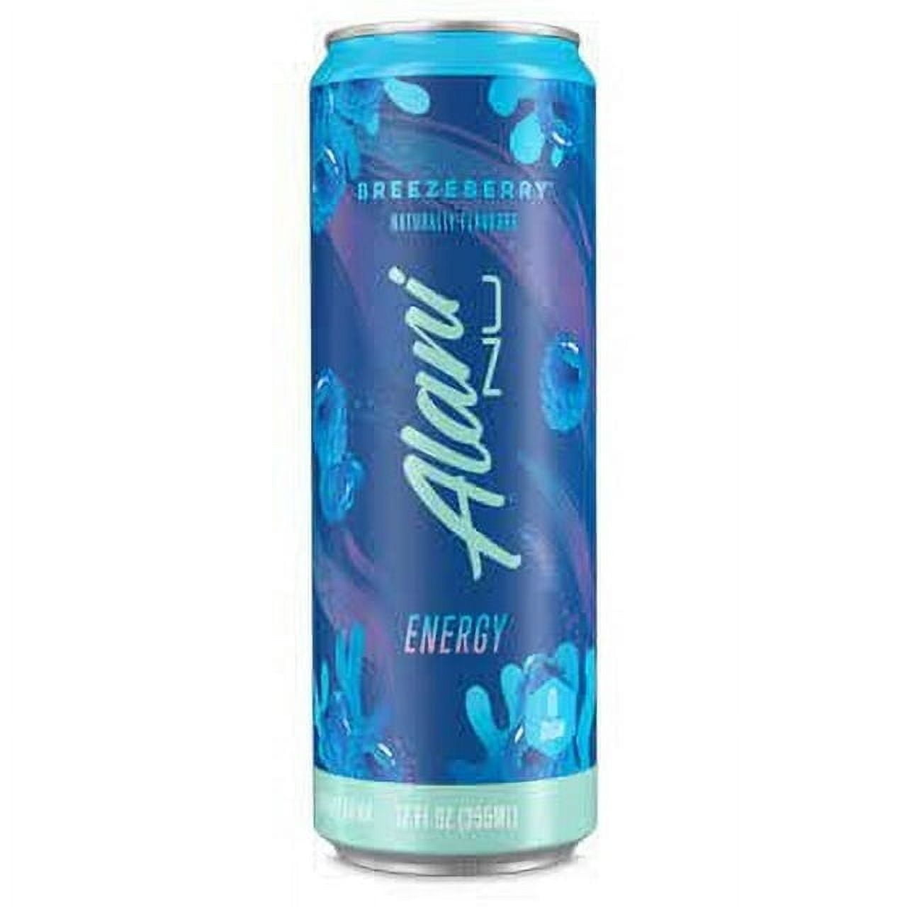 Alani Nu Energy Drink - Breezeberry - 12oz Cans (Single Cans)-Pack Of 6