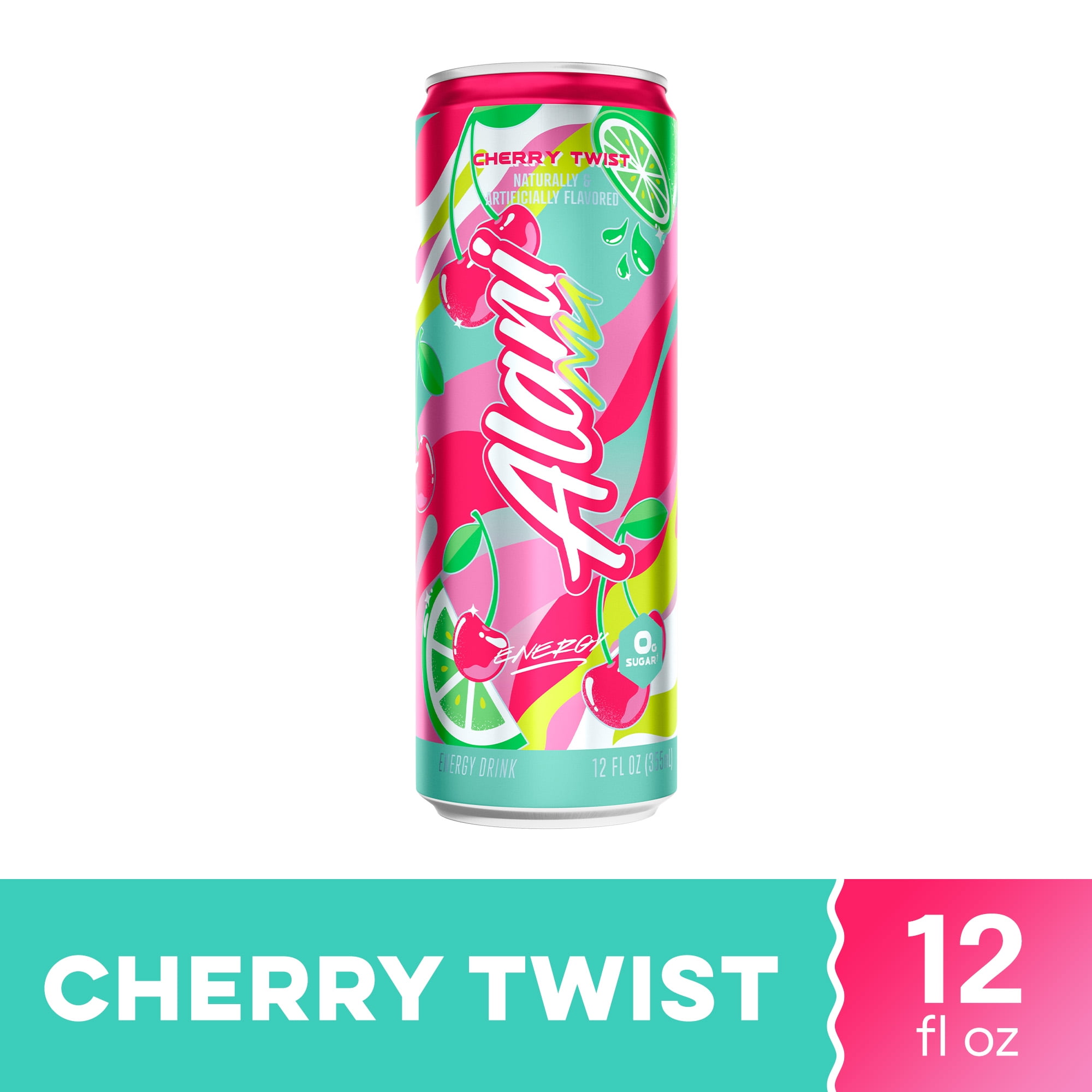 Alani Nu Sugar Free Energy Drink, Cherry Twist, 12 fl oz, Can, 200mg Caffeine