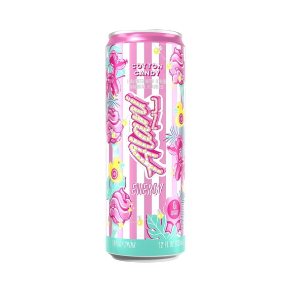 Alani Nu Energy Drink Cotton Candy 12oz - pack of 3