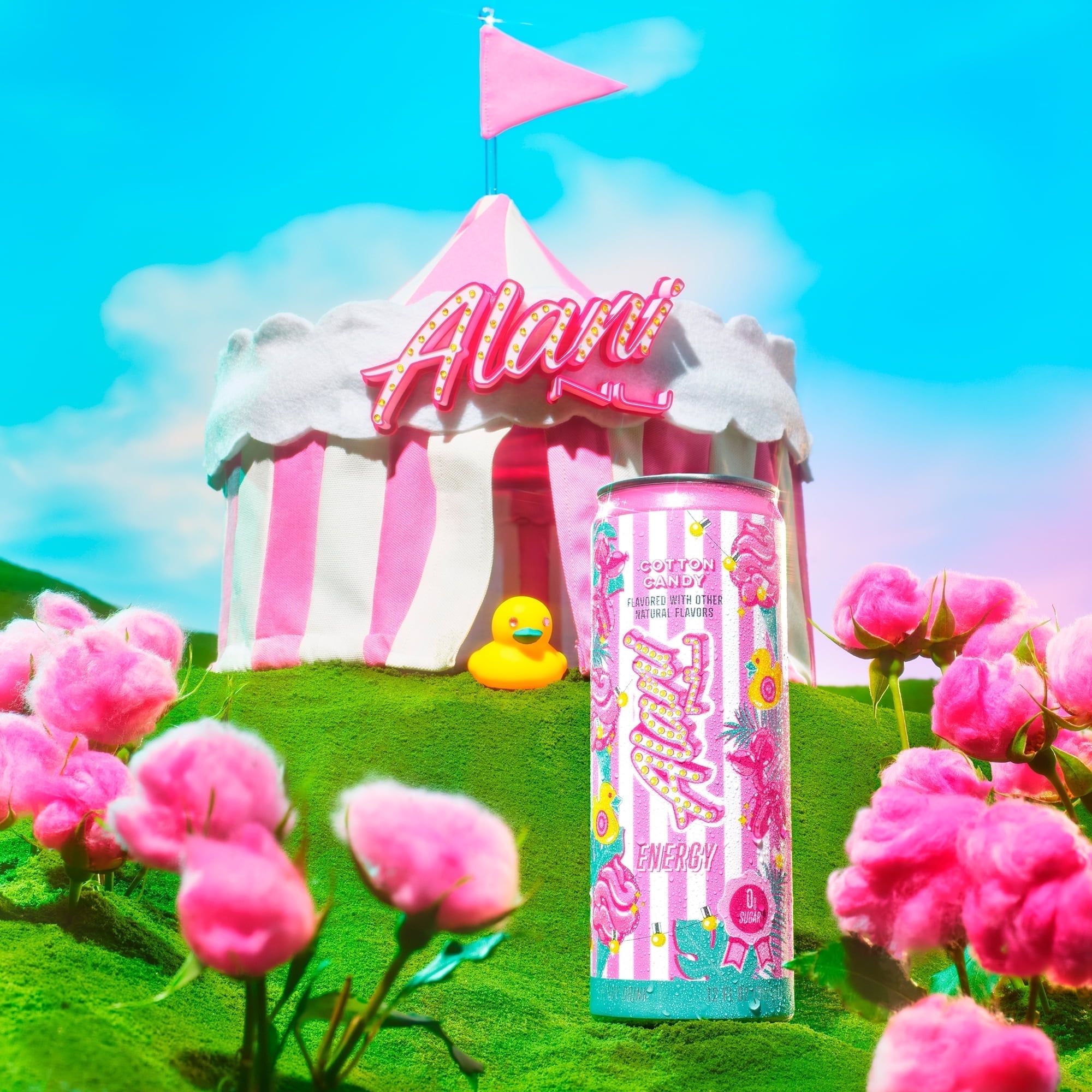 Alani Nu Energy Drink Cotton Candy 12oz pk9(6)