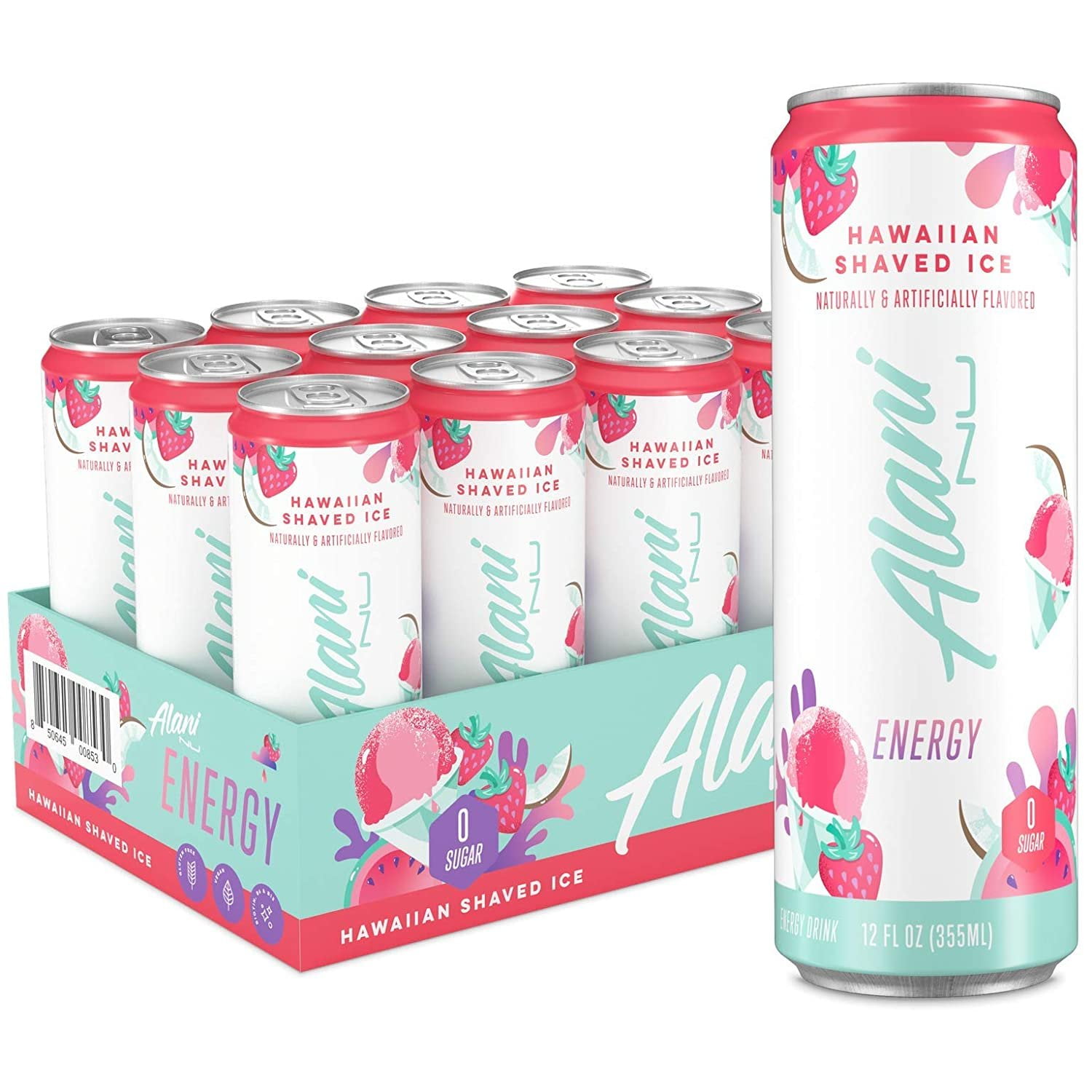 Alani Nu Energy Drinks, Zero Sugar, 10 Calories, Watermelon
