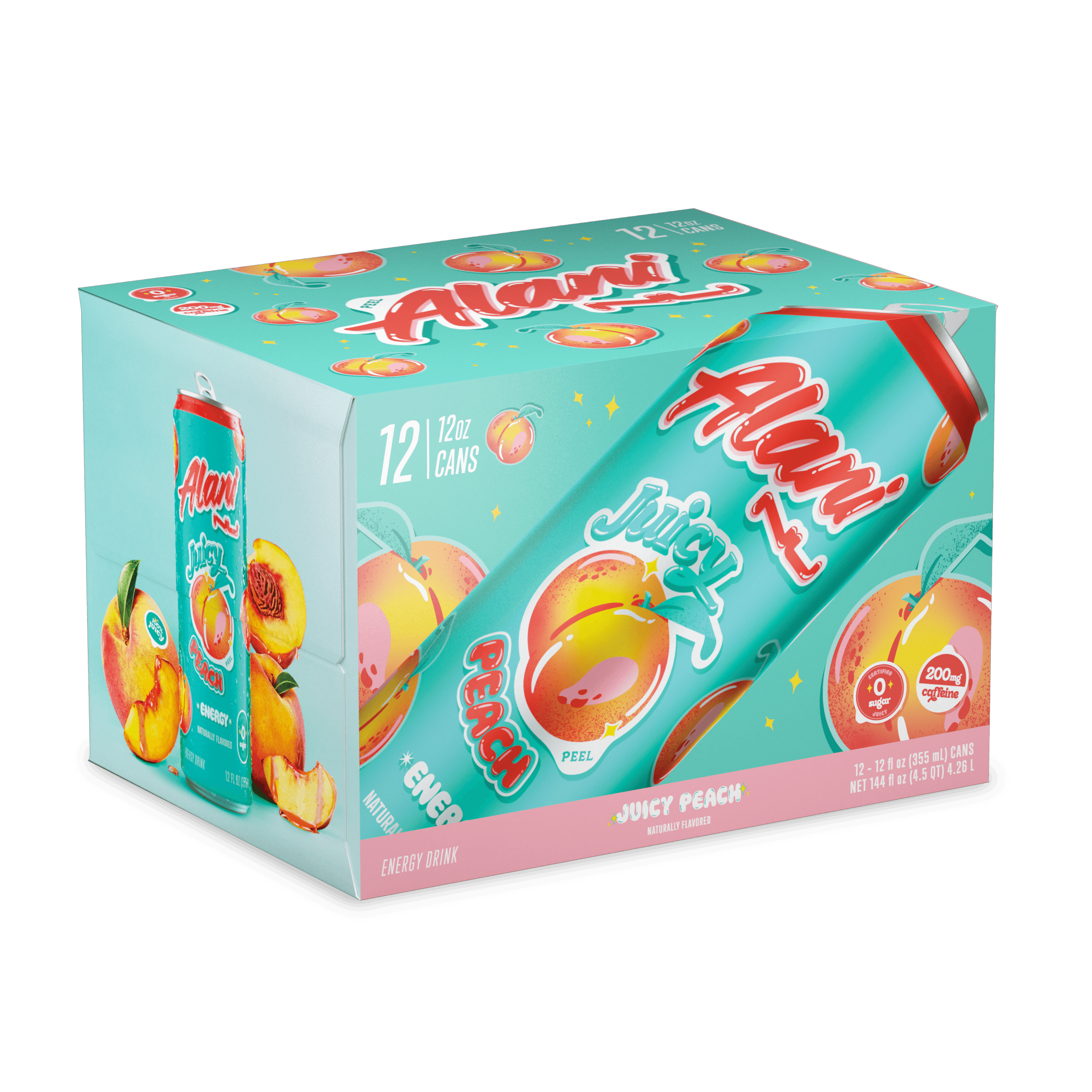 Alani Nu Juicy Peach Energy Drink 12oz Cans 12 Australia Ubuy