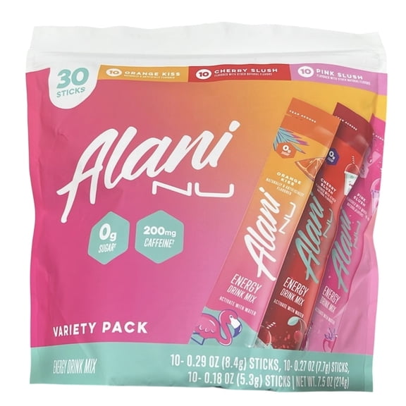 Alani Nu Energy Drink Mix Variety Pack, 30 Pack 7.5 oz