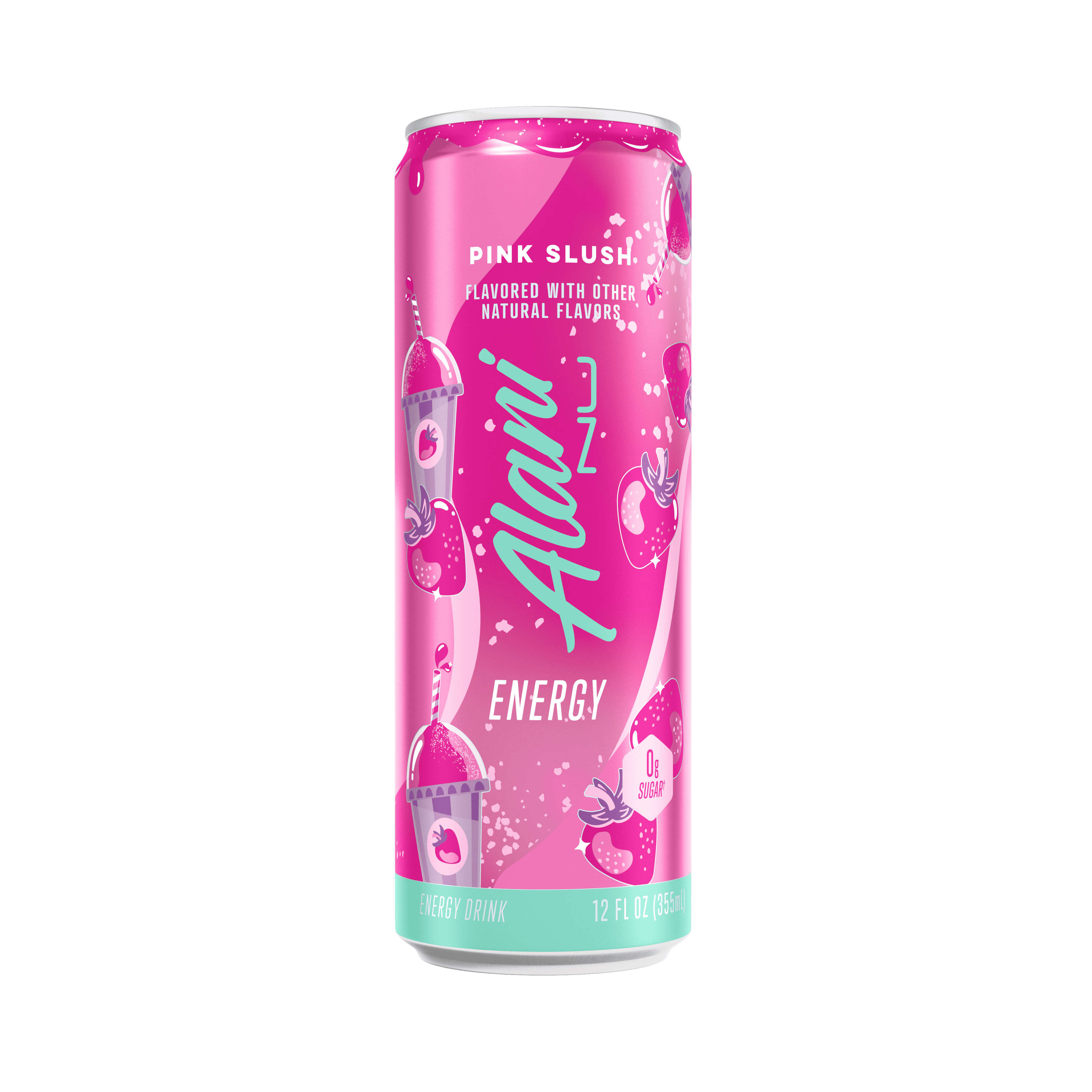 Alani Nu Sugar Free Energy Drink, Pink Slush, 12 fl oz, Can, 200mg Caffeine