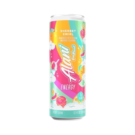 Alani Nu Energy Drink Sherbet Swirl 12oz ( Single Can )