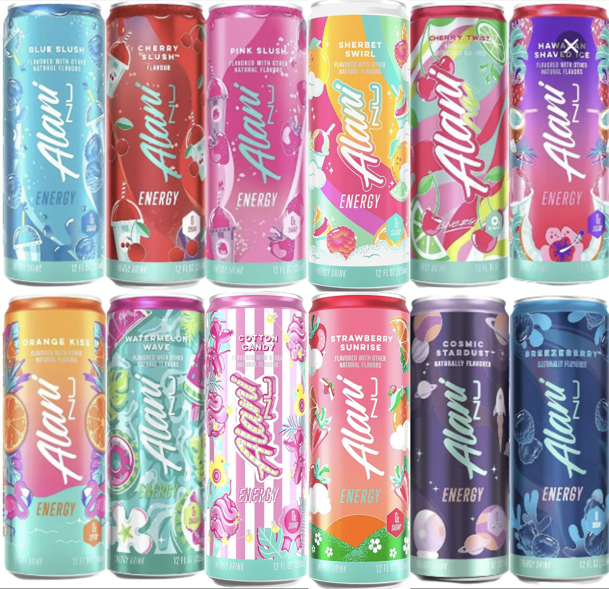 Alani Nu Energy Drink Variety Pack - 12 Cans