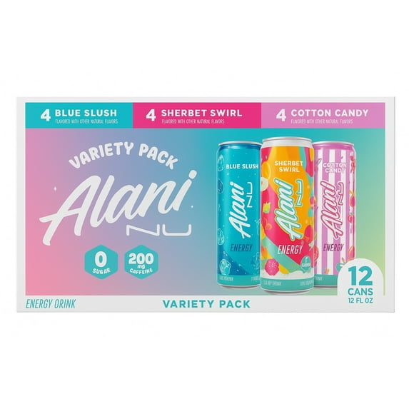 Alani Nu Energy Drink Variety Pack 12 Fluid Ounce (pack of 12 )