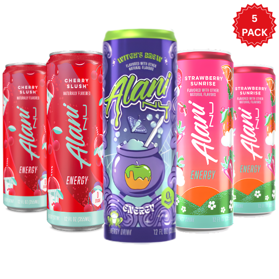 Alani Nu Paquete Variado de Bebida Energética, Sabores Cherry Slush y Dream Float, Cero Azúcar, Latas de 12 Fl Oz, Paquete de 6