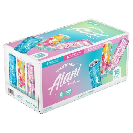 Alani Nu Energy Slush Variety, 12 fl oz, 18-pack