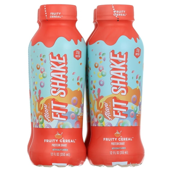 Alani Nu, Fit Shake, Protein Shake, Fruity Cereal, 20 Grams, 12oz, 4 Pack