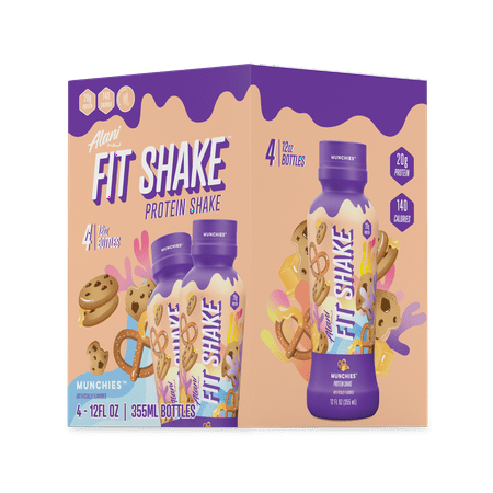 Alani Nu, Fit Shake, Protein Shake, Munchies, 20 Grams, 12oz, 4 Pack