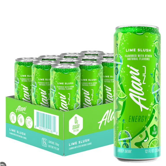Alani Nu Lime Slush 12 pack 12fl oz