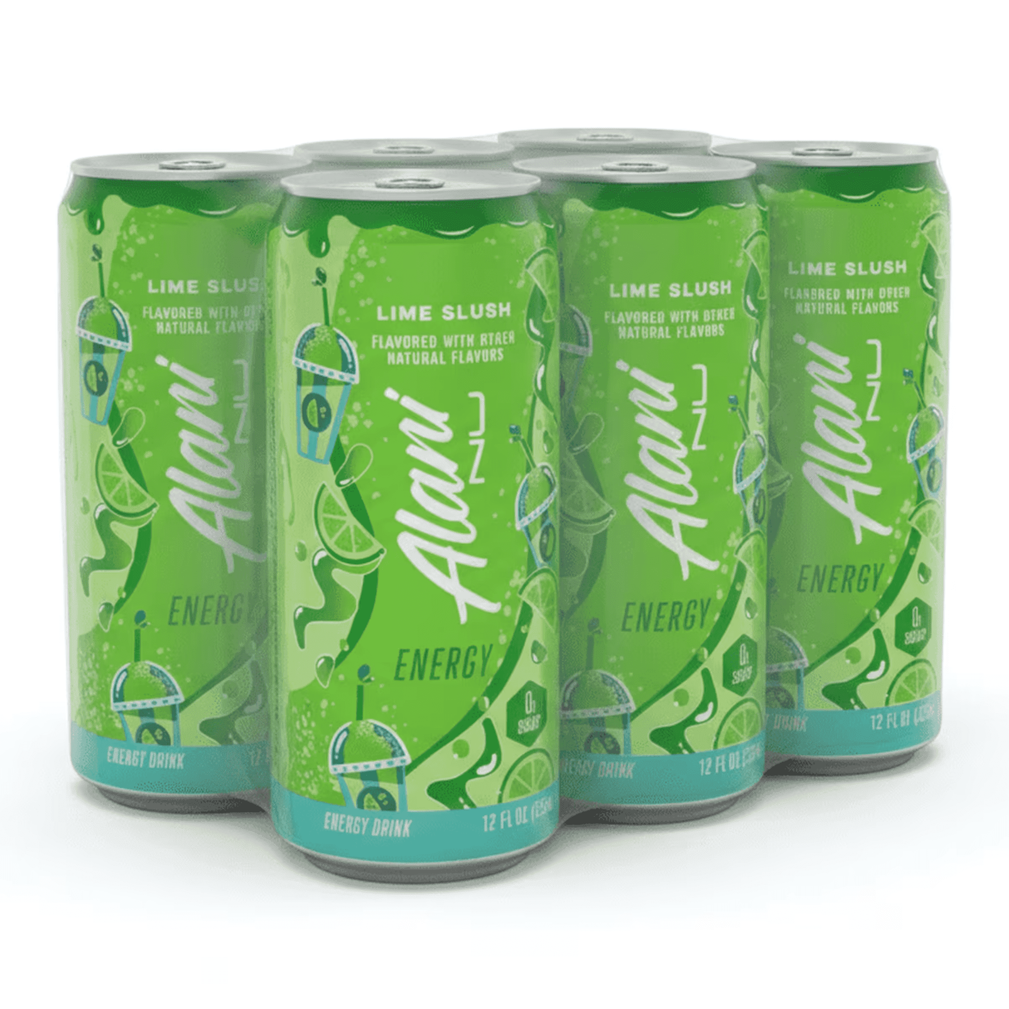 Alani Nu Limited Edition Lime Slush Energy Drink 6 Pack 12oz