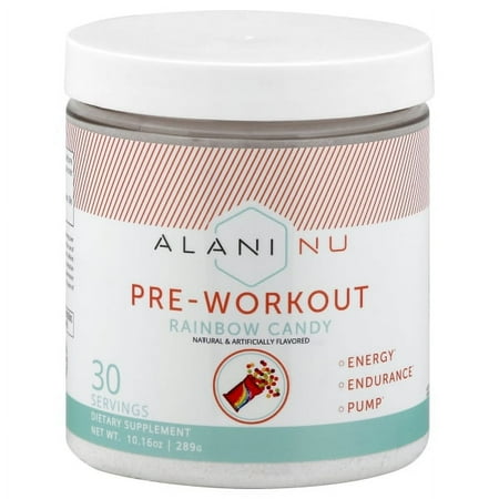 Alani Nu Pre-Workout Energy, Pump, Endurance 30 Servings - RAINBOW CANDY