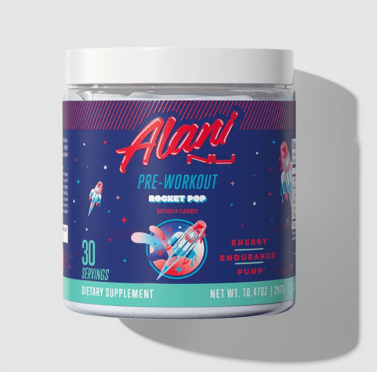 Alani Nu PreWorkout Energy, Pump, Endurance 30 Servings Rocket Pop