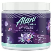 Alani Nu Pre-Workout Powder, Cosmic Stardust, 7.3oz, 20 Servings