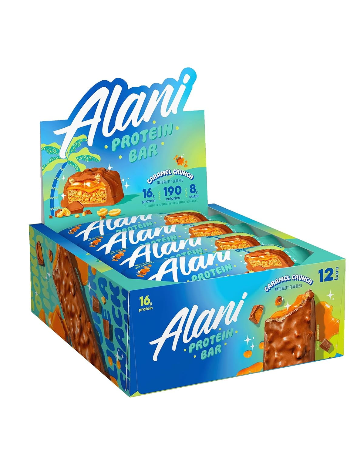 Alani Nu Protein Bar Caramel Crunch High Protein GlutenFree Bars 16g