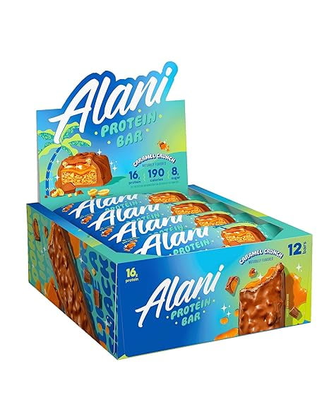 Alani Nu Protein Bars CARAMEL CRUNCH 12 Bar